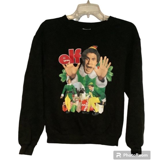Elf Christmas Juniors Holiday Sweatshirt Will Ferrell Buddy the Elf Size XS - Picture 1 of 4